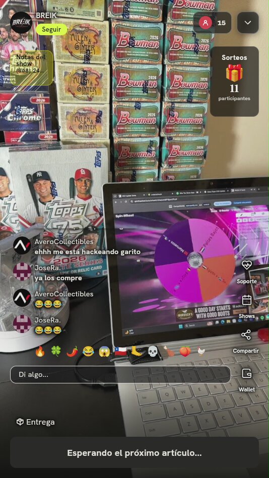 Lote Cajas Béisbol 2026 Topps