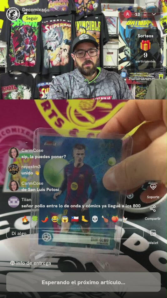 Carta Dani Olmo Topps Chrome FC Barcelona