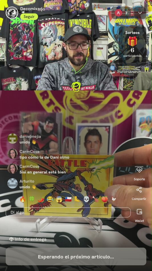Carta Coleccionable Spider-Man Battle