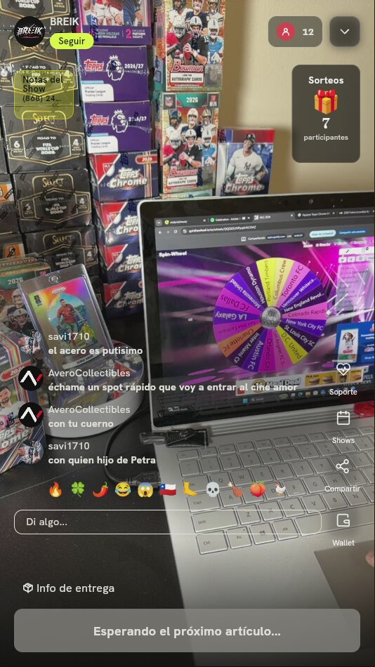 Spot en Ruleta Topps Chrome MLS
