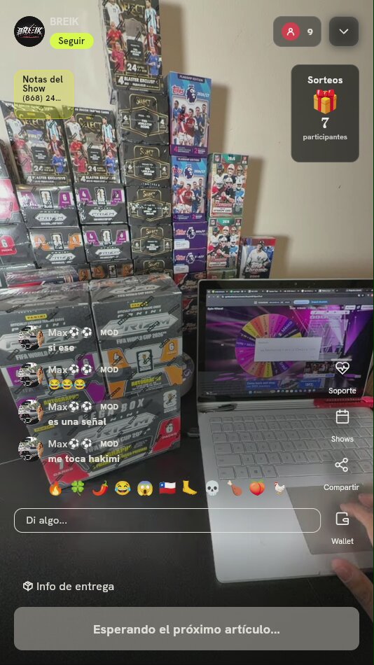 Lugar en Box Break Panini Prizm World Cup 2026