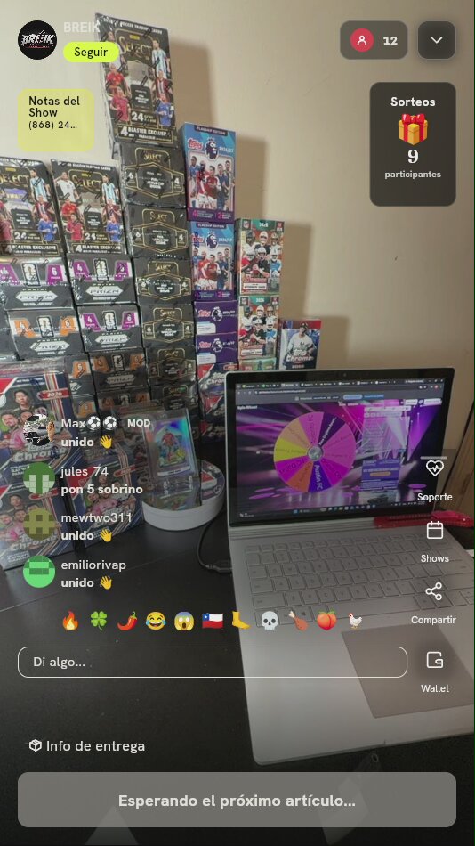 Tiro en Ruleta para Break Deportivo