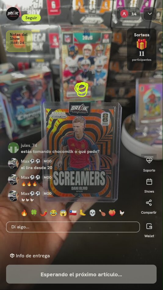 Carta Dani Olmo Prizm Screamers /25