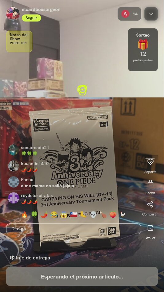 Sobre 3rd Anniversary Tournament Pack OP-13