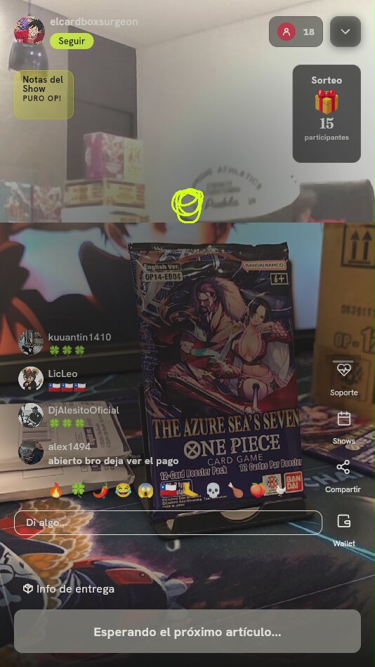 Booster Pack One Piece The Azure Sea's Seven OP-14
