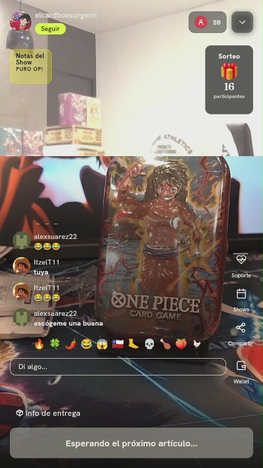 Lata One Piece Card Game Monkey D. Luffy