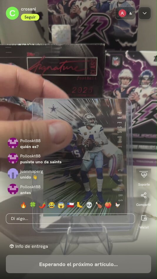 Carta Topps Dak Prescott Pressure Cookers
