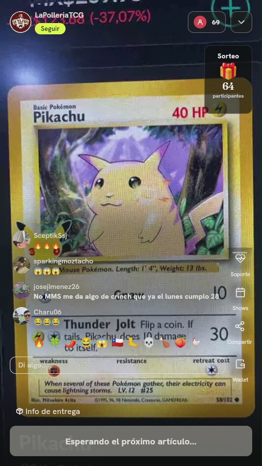 Pikachu Base Set Shadowless 58/102