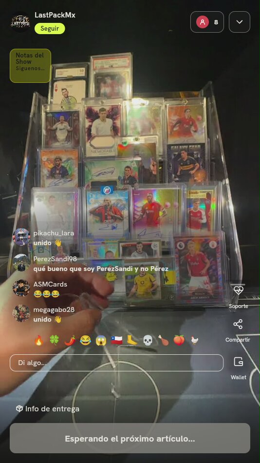 Lote Cartas Topps Chrome Fútbol
