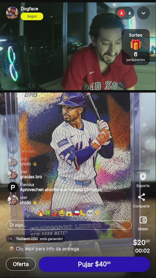 Francisco Lindor Topps Card Mets