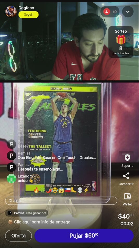Carta Nikola Jokic Denver Nuggets
