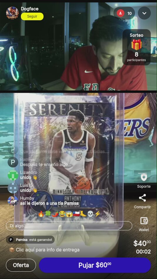 Anthony Edwards Serenity Topps Chrome