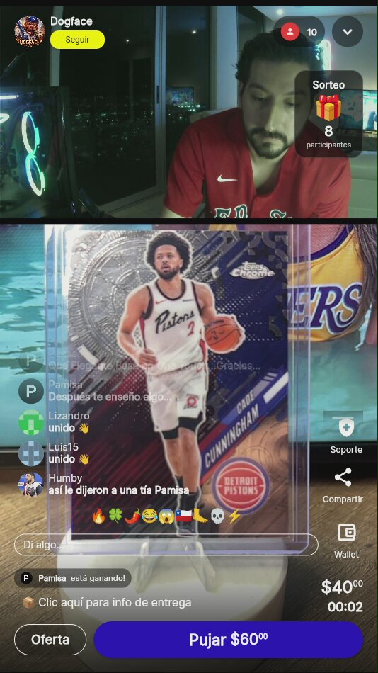 Cade Cunningham Tarjeta Novato Baloncesto
