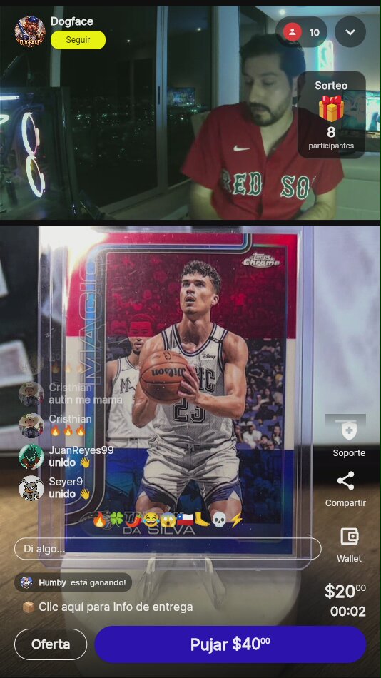 Tristan Da Silva Rookie Card Refractor