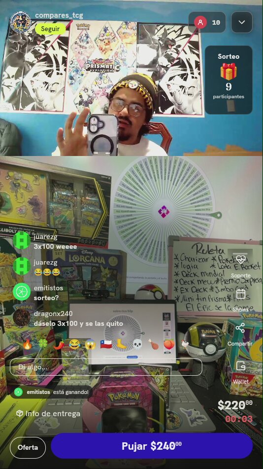 Giro de ruleta Pokémon TCG