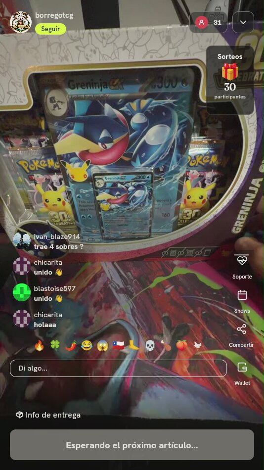 Caja Pokemon Greninja ex Box
