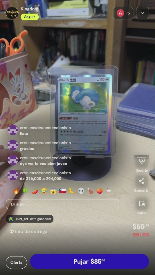 Carta Pokémon Snorlax Holo Chino