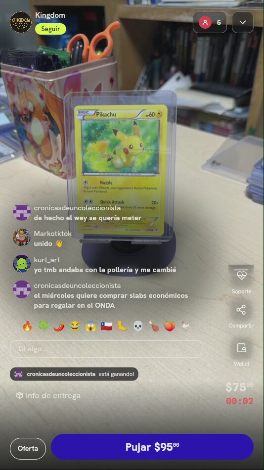 Carta Pokémon Pikachu XY