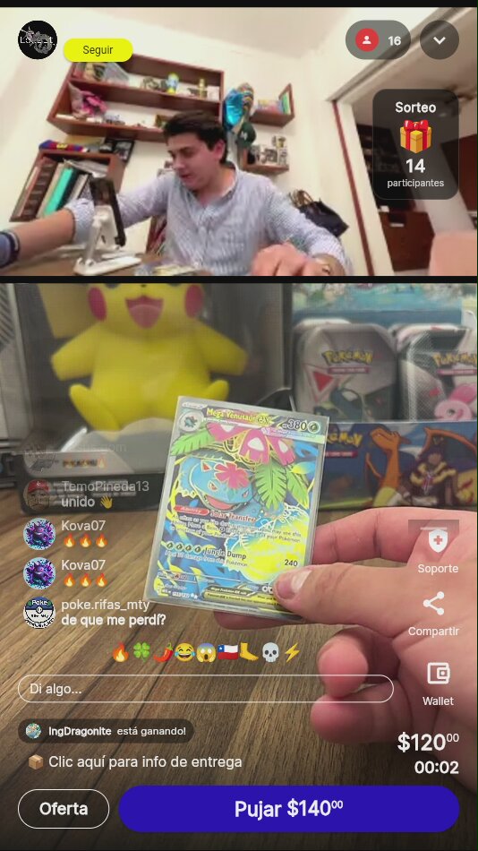 Carta Pokémon Mega Venusaur EX