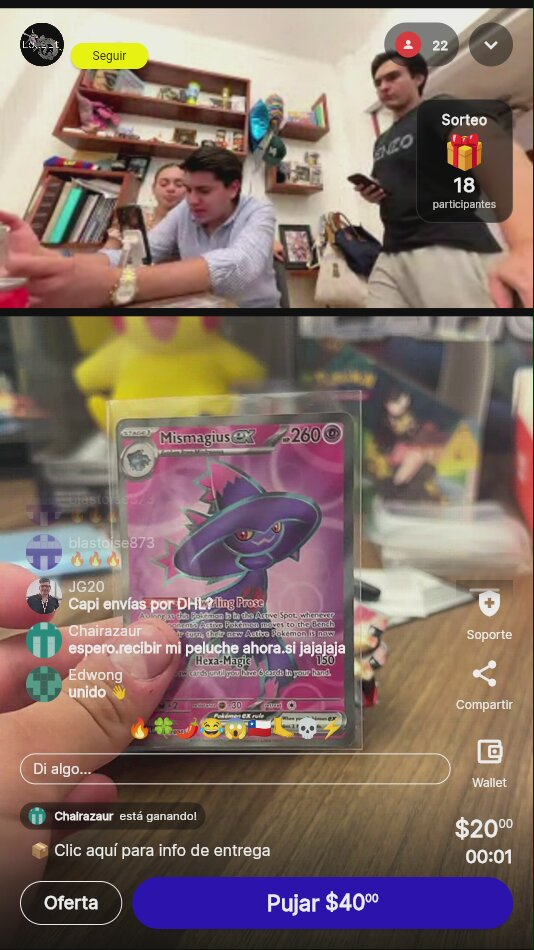Pokémon Mismagius ex Phantasmal Flames