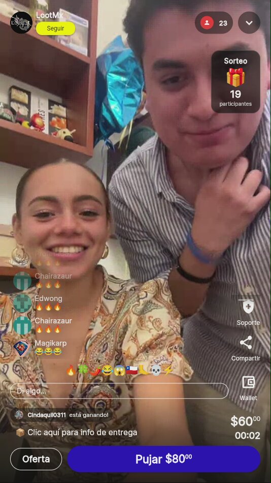 Cachetada de Broma Subasta en Vivo