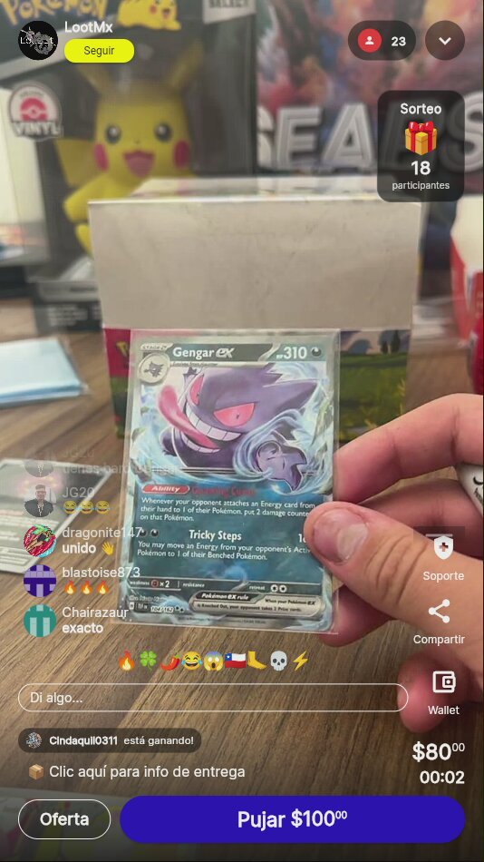 Carta Pokémon Gengar EX Promo