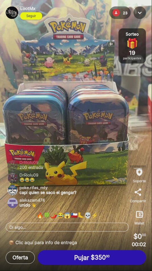 Lata Pokémon TCG - Batalla Cartas