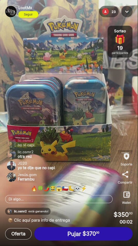 Lata Pokémon TCG Coleccionable