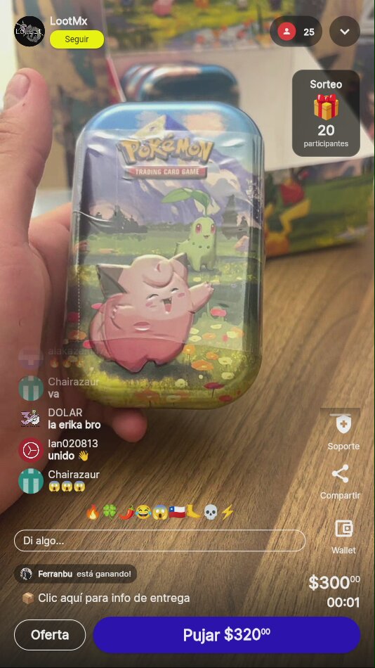 Pokémon Mini Tin Clefairy Chikorita