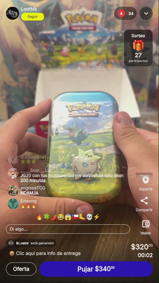 Lata Pokémon TCG