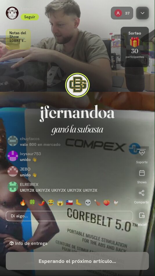 Cinturón electroestimulador Compex Corebelt 5.0