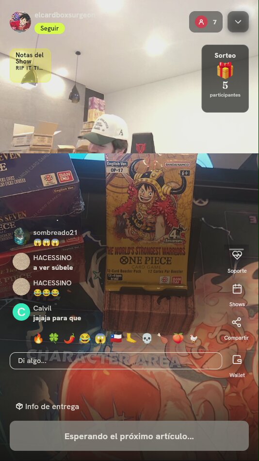Sobre One Piece TCG OP-17