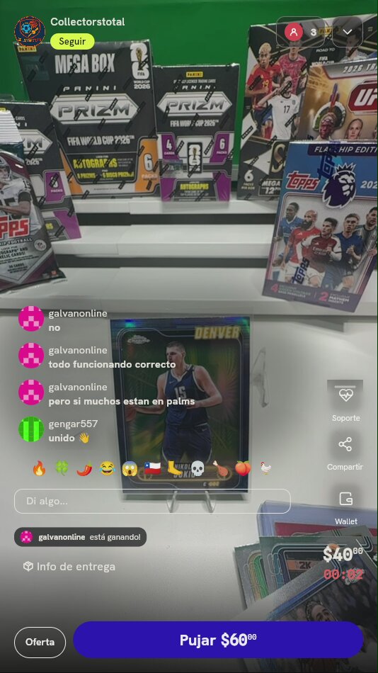 Carta Nikola Jokić Topps Chrome NBA