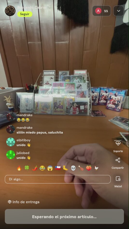 Lote de cartas de fútbol