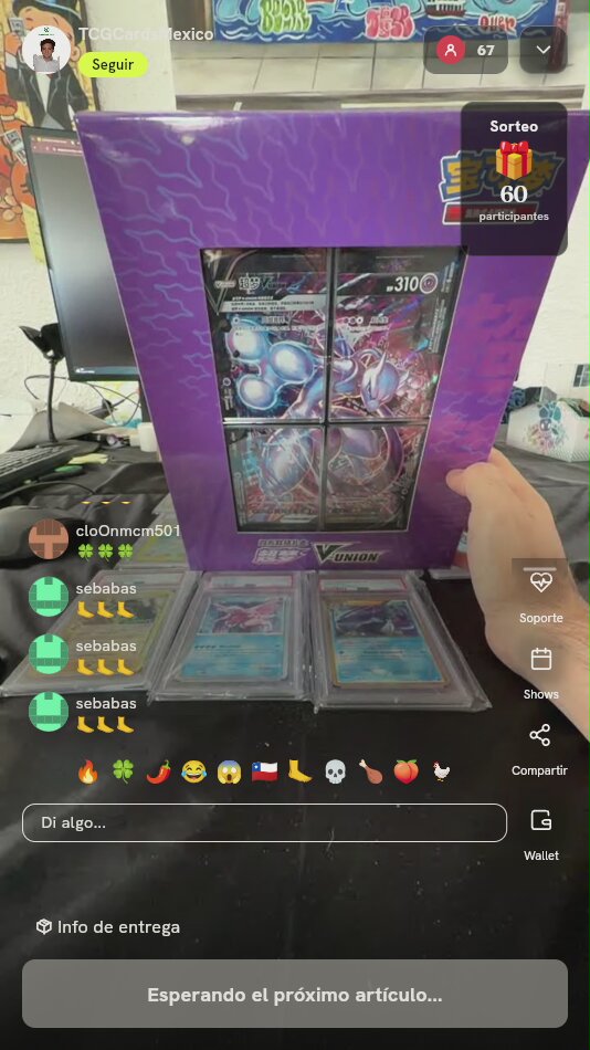 Caja Mewtwo V-UNION Pokémon TCG