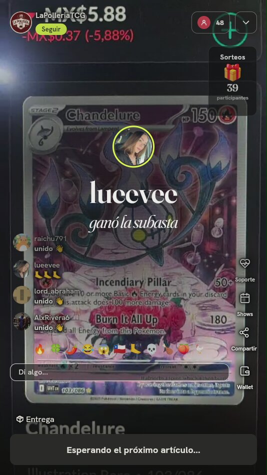 Chandelure 103/086 White Flare