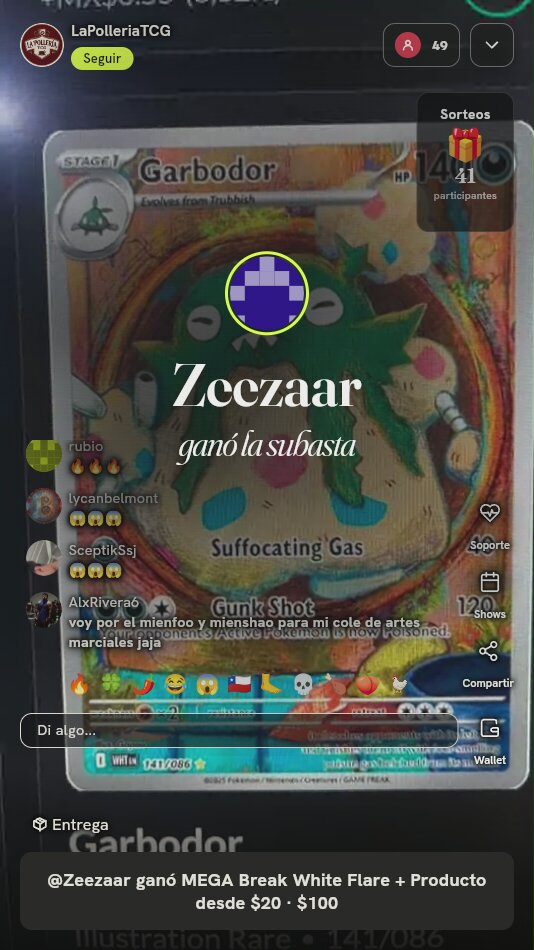 Garbodor Illustration Rare White Flare