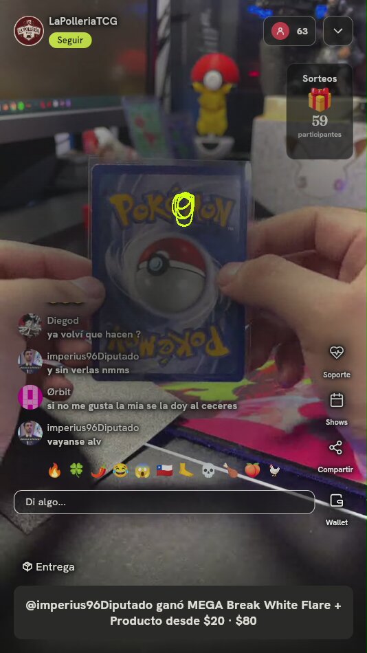 Carta Pokémon Misteriosa