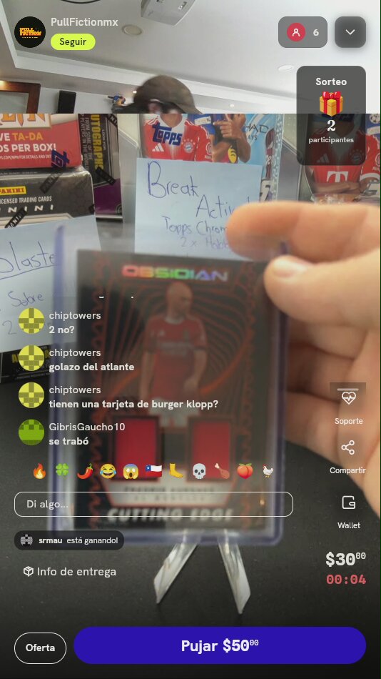 Tarjeta Panini Obsidian Fredrik Aursnes