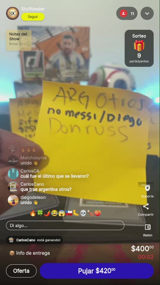 Artículo vendido