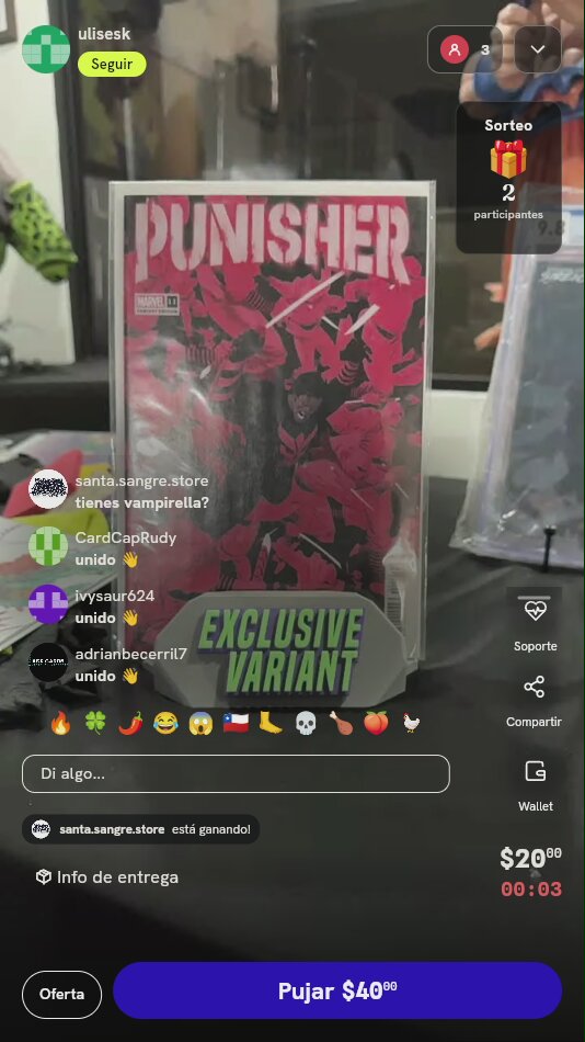 Cómic Punisher Exclusive Variant