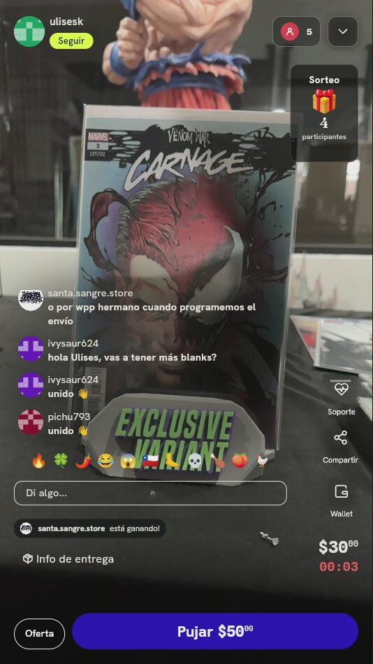 Cómic Venom War: Carnage #3 Variant