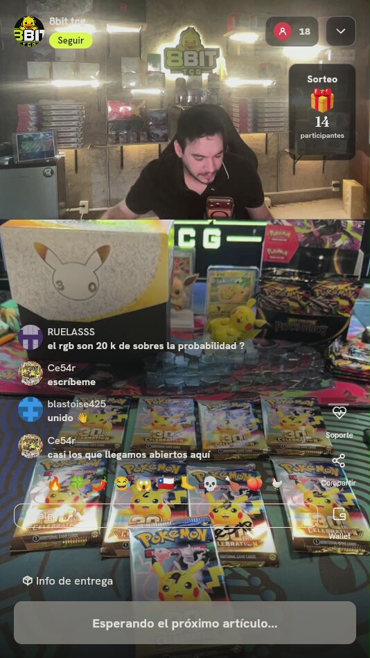 Lote Sobres Pokémon Celebrations