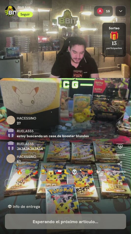 Lote Sobres Pokémon TCG Celebrations