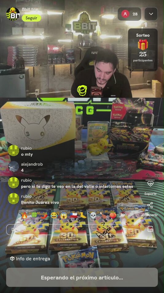 Lote Sobres Pokémon 25th Celebrations