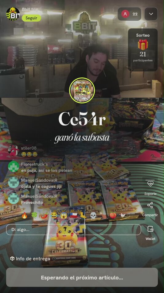Lote Sobres Pokémon 30th Celebration