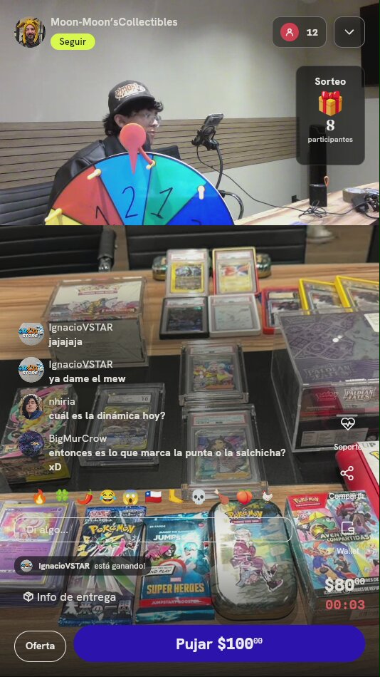 Tiro de ruleta Pokémon TCG
