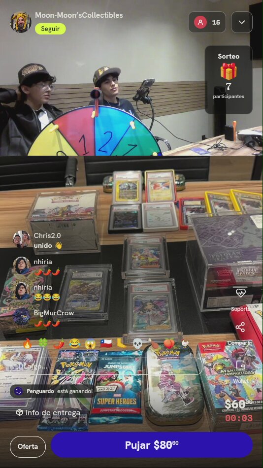 Giro de ruleta de TCG