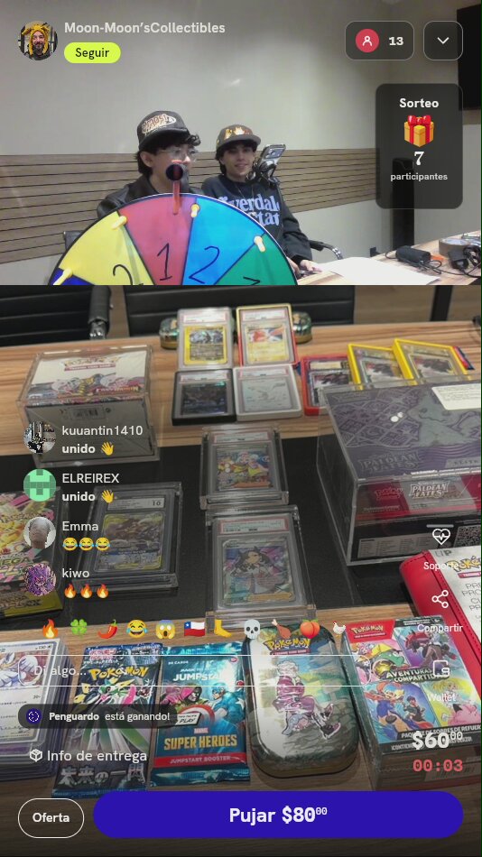 Giro de ruleta Pokémon TCG