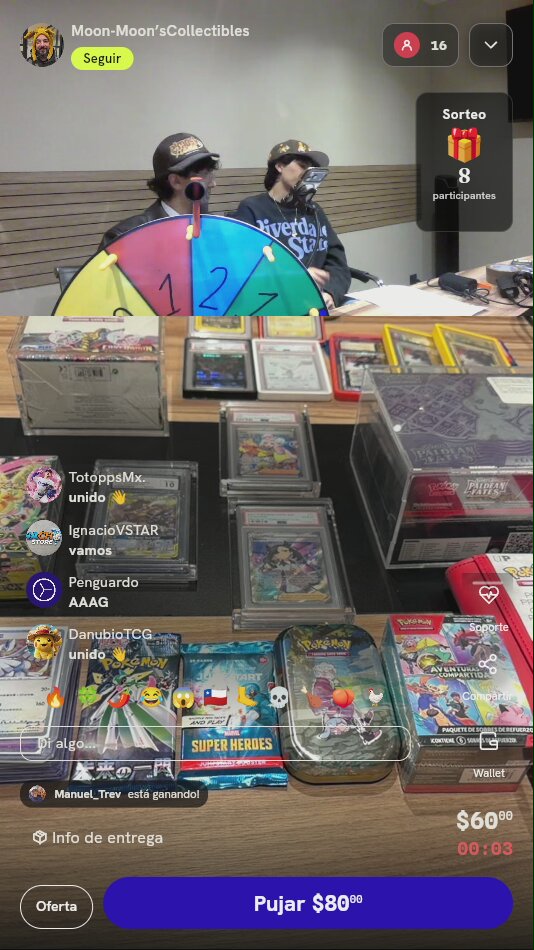 Tiro de ruleta de Pokémon TCG